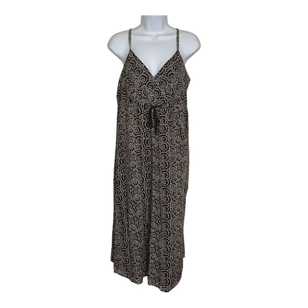 Liz Claiborne Allover Print Belted Cami Dress